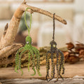 Crystal Glass Beaded Octopus Ornaments from Guatemala (Pair) - Lively Aquatic Life